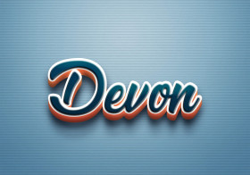 Cursive Name DP: Devon