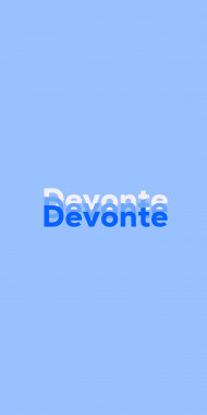 Name DP: Devonte