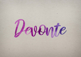 Devonte Watercolor Name DP