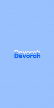 Name DP: Devorah