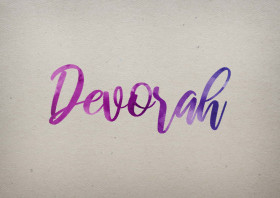 Devorah Watercolor Name DP