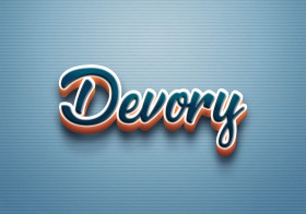 Cursive Name DP: Devory