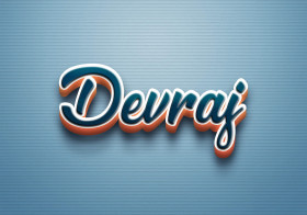 Cursive Name DP: Devraj