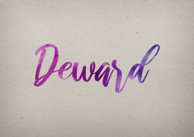 Deward Watercolor Name DP