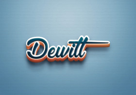 Cursive Name DP: Dewitt