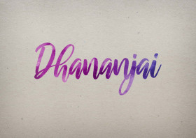 Dhananjai Watercolor Name DP