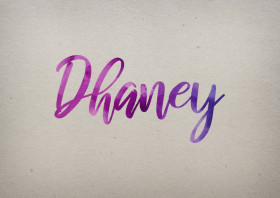 Dhaney Watercolor Name DP