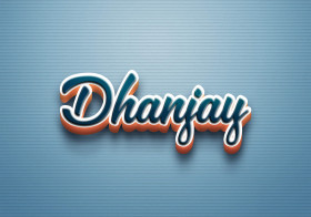 Cursive Name DP: Dhanjay