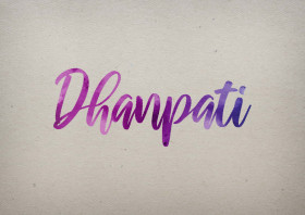 Dhanpati Watercolor Name DP