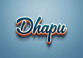 Cursive Name DP: Dhapu