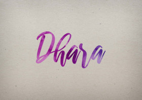 Dhara Watercolor Name DP