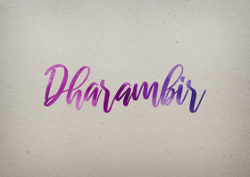Dharambir Watercolor Name DP