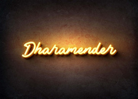 Glow Name Profile Picture for Dharamender