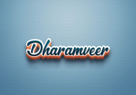 Cursive Name DP: Dharamveer