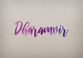 Dharamvir Watercolor Name DP