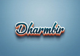 Cursive Name DP: Dharmbir