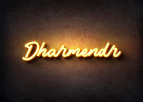 Glow Name Profile Picture for Dharmendr