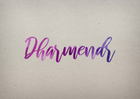 Dharmendr Watercolor Name DP