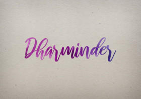 Dharminder Watercolor Name DP