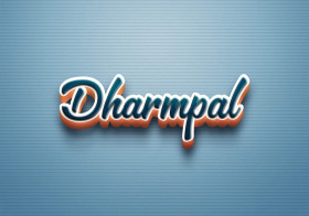 Cursive Name DP: Dharmpal