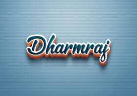 Cursive Name DP: Dharmraj