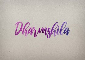Dharmshila Watercolor Name DP