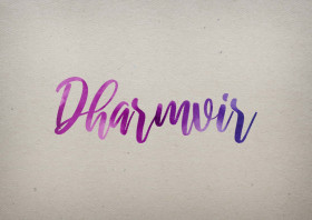 Dharmvir Watercolor Name DP
