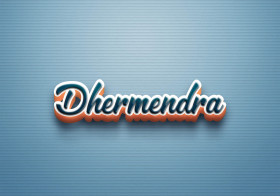 Cursive Name DP: Dhermendra