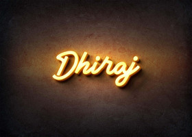 Glow Name Profile Picture for Dhiraj
