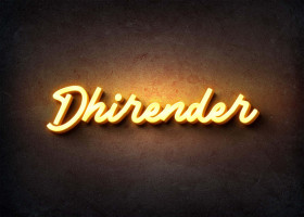 Glow Name Profile Picture for Dhirender