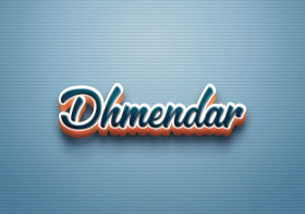 Cursive Name DP: Dhmendar