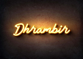 Glow Name Profile Picture for Dhrambir