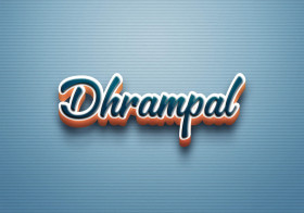 Cursive Name DP: Dhrampal