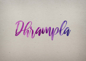 Dhrampla Watercolor Name DP