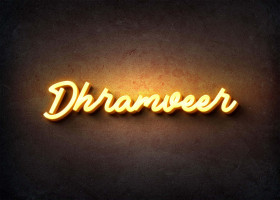 Glow Name Profile Picture for Dhramveer