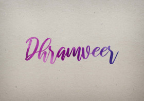 Dhramveer Watercolor Name DP