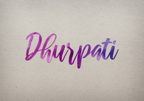 Dhurpati Watercolor Name DP