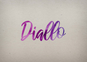 Diallo Watercolor Name DP