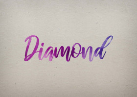 Diamond Watercolor Name DP
