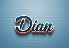 Cursive Name DP: Dian