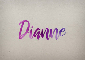 Dianne Watercolor Name DP