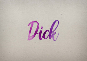 Dick Watercolor Name DP
