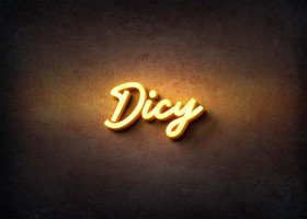 Glow Name Profile Picture for Dicy
