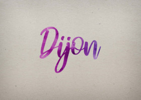 Dijon Watercolor Name DP