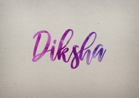 Diksha Watercolor Name DP