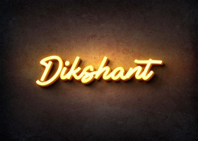 Glow Name Profile Picture for Dikshant