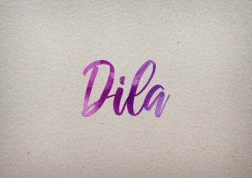 Dila Watercolor Name DP