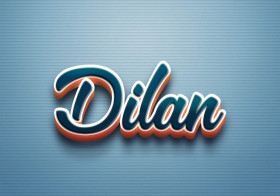 Cursive Name DP: Dilan