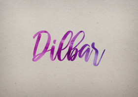 Dilbar Watercolor Name DP