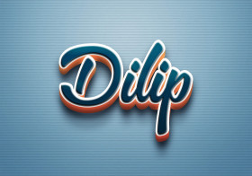 Cursive Name DP: Dilip
